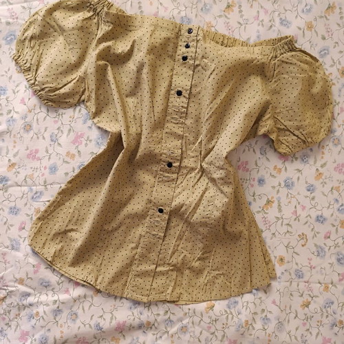 Kouros polka dot blouse like new, size S