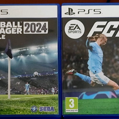 Pack of 2 PS5 games Football Manager 2024 and FC24 used