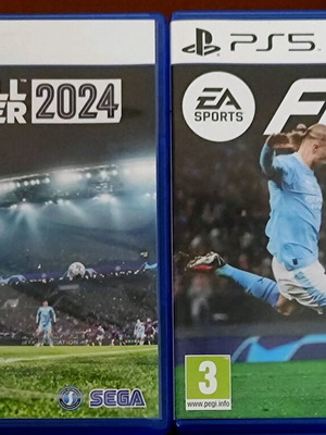 Pack of 2 PS5 games Football Manager 2024 and FC24 used