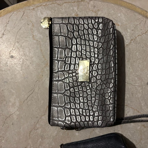 Fragola wallet bag in perfect metallic silver like new