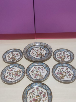 Vohenstrauss vintage πιάτα πορσελάνης σετ 7 με Oriole Decor σαν καινούργιο