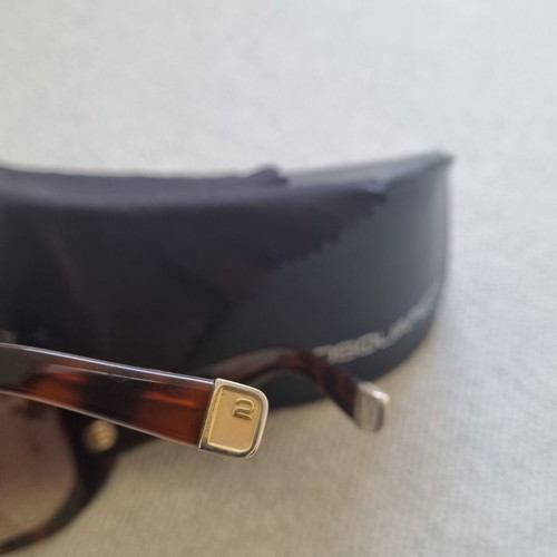 Dsquared2 mask sunglasses like new, brown acetate with gradient lens