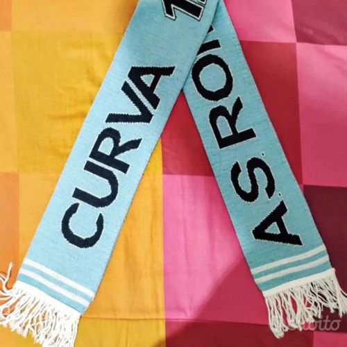 Curva Nord Lazio scarf double acrylic with long fringes