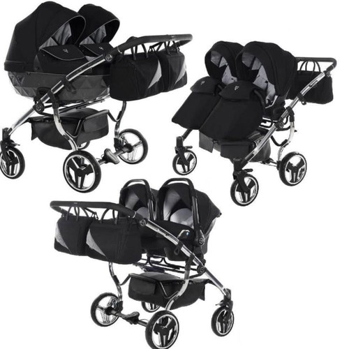 Junama Diamond S 2 twin stroller 3-in-1
