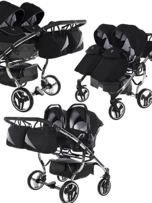 Junama Diamond S 2 twin stroller 3-in-1