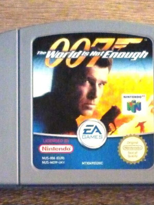 007 The World Is Not Enough παιχνίδι Nintendo 64 μεταχειρισμένο, δράση, σκοποβολή