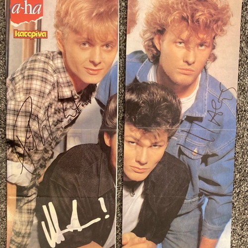 A-ha - Miami Vice Poster Insert by Katerina Magazine In good condition Price 7 Euro