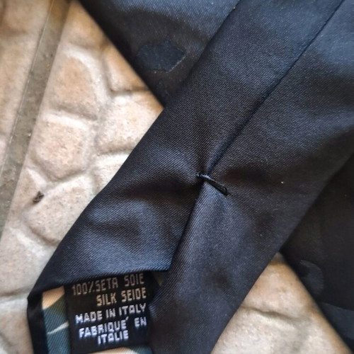 John Richmond tie new, black silk