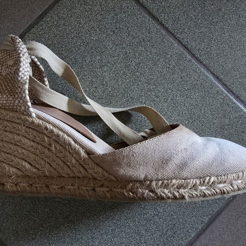 Castañer espadrilles used, beige, size 41, Carina 6 002