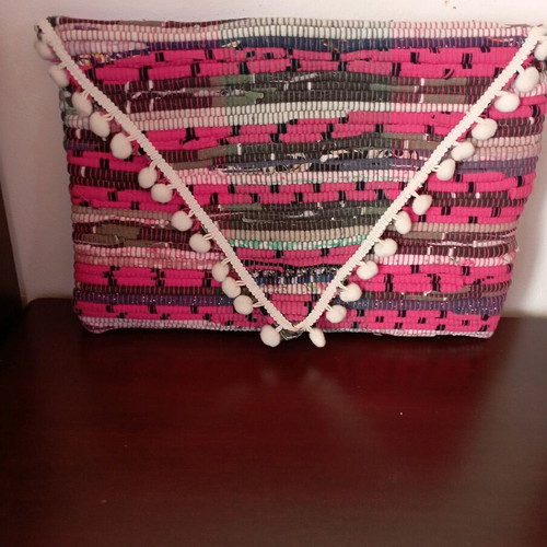 Boho envelope bag handmade large 35x25 like new