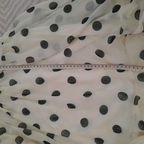 Beige polka dot dress Large new Trendyol