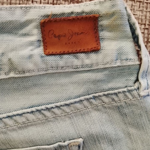 Pepe Jeans women's denim bermuda shorts used, light blue, size XS-S