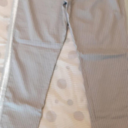 Elastic grey striped pants Laura Torelli size M like new