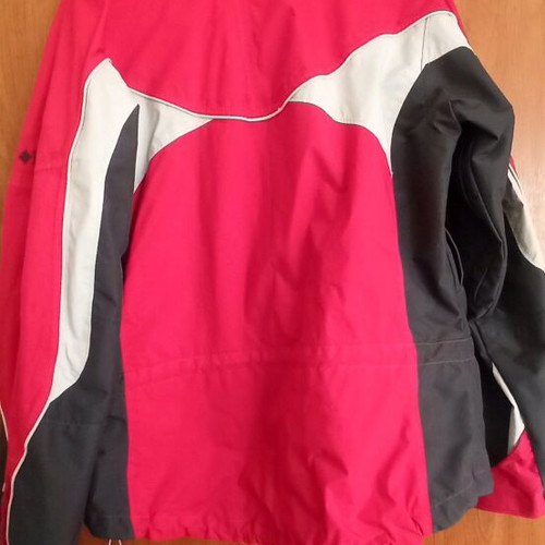Columbia windbreaker jacket used, size Small, red