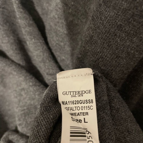 Gutteridge lightweight men's sweater size Large like new, gray