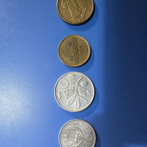 Greek Coins 14 Pieces 1967-1974 Like New