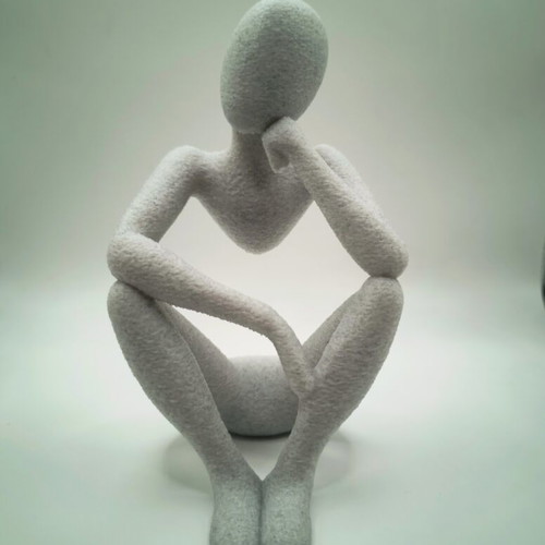 Nobody sculpture in PLA marble effect