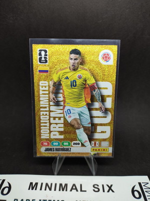 James Rodriguez Premium Gold Limited collectible card like new