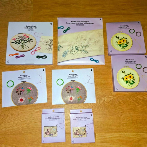 Embroidery kit new, unused