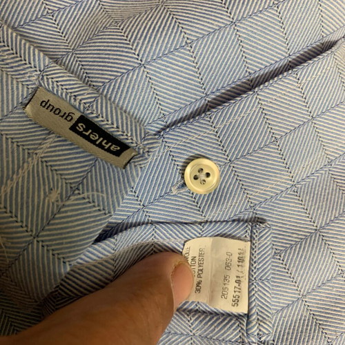 Jupiter men's dress shirt 3XL, turquoise, cotton blend