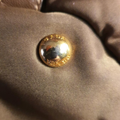 Prada handbag, brown mocha fabric with logo lining, large size