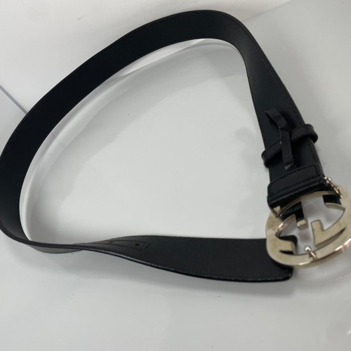Gucci leather belt 85 cm used, black