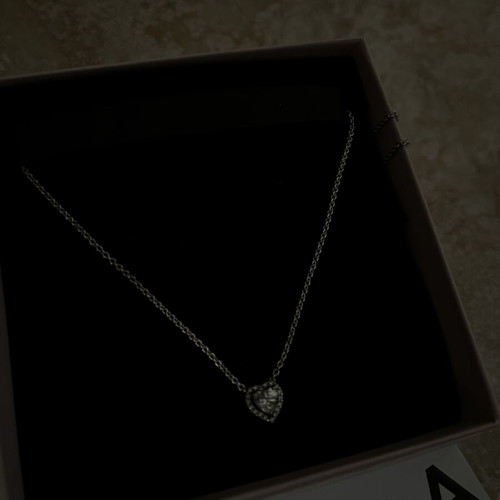 Pandora Necklace with Raised Heart Silver 925 New