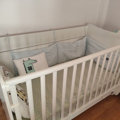 Lorelli Dream 70x140 multifunctional baby cot white with mattress like new