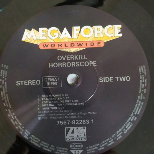 Overkill Horrorscope vinyl LP album used, metal