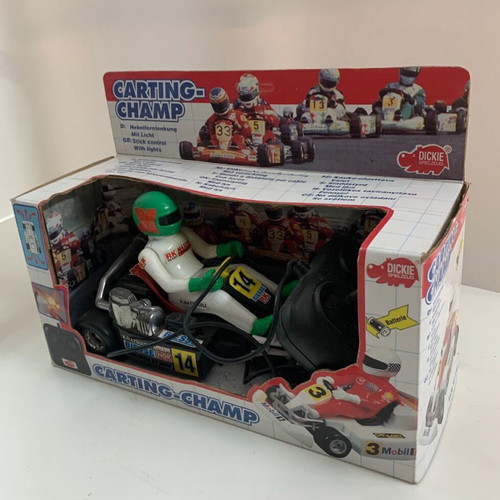 Dickie Carting Champ remote control kart with cable collectible