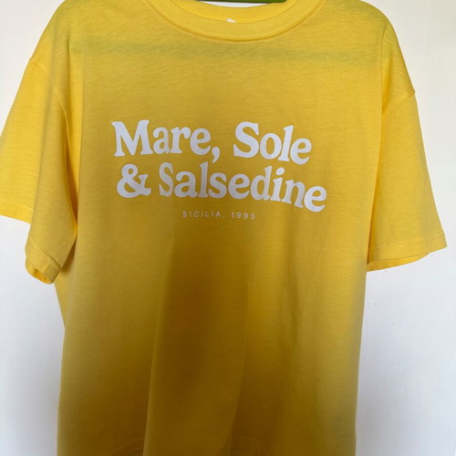 H&M women's yellow M mako shirt like new