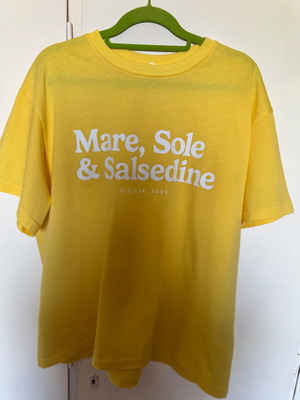 H&M women's yellow M mako shirt like new