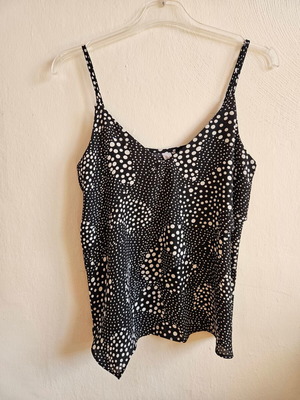 Camisole top καινούργιο, μαύρο και άσπρο με σχέδιο