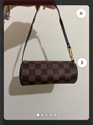 Louis Vuitton Mini Papillon Damier Ebene handheld bag used