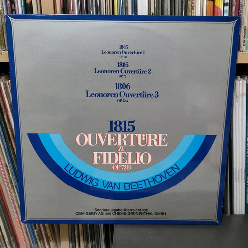 Ludwig van Beethoven 1815 Overture zu Fidelio op.72b vinyl like new