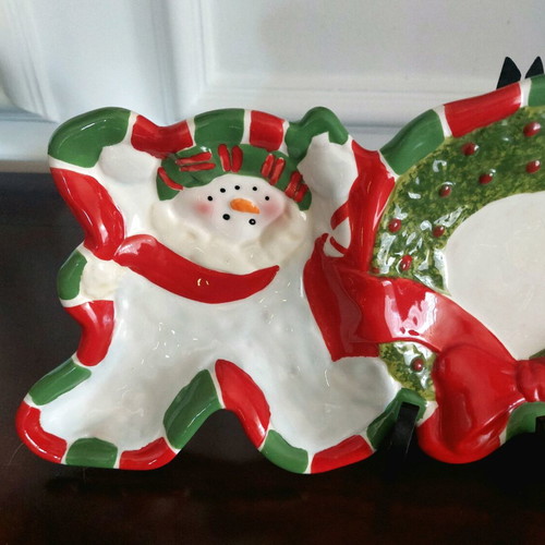 Christmas platter like new for fruits and nuts