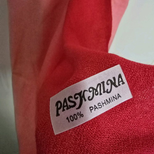 Pashmina new double color red and pink