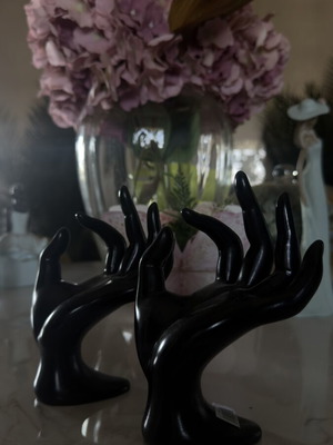 Black Decorative Jewelry Hand Stand like new
