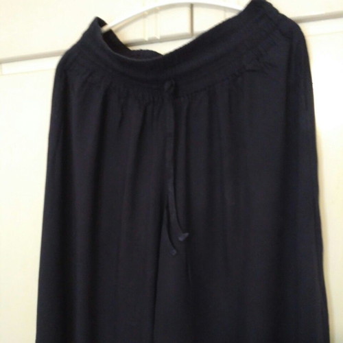 Anel wide-leg dark blue pants size L used