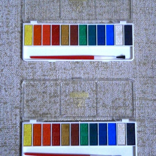 Atlantic Germany vintage water colours, new, pack of 2