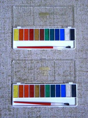 Atlantic Germany vintage water colours, new, pack of 2