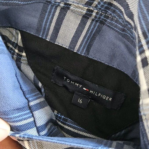 Tommy Hilfiger double-face jacket like new, blue multicolor
