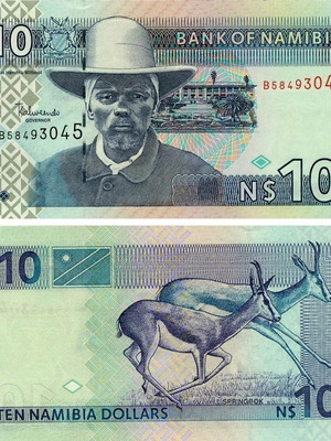 Τραπεζογραμμάτιο Ναμίμπιας 10 δολαρίων, 2001 Springbok P#4c UNC