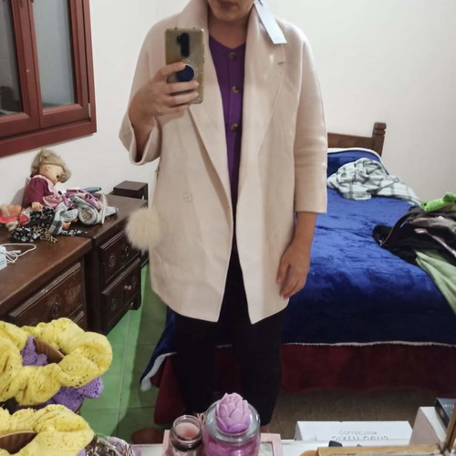 Vero Moda coat new, size L, white cream