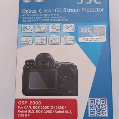 JJC GSP-200D Ultra-Thin LCD Screen Protector new for Canon EOS