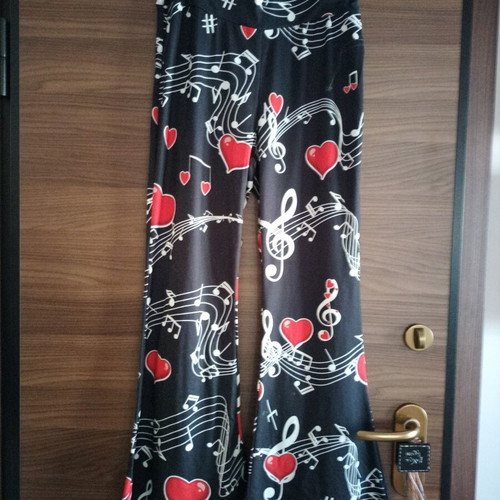 Flared Pants New, Elastic Fabric, Size L 40 12