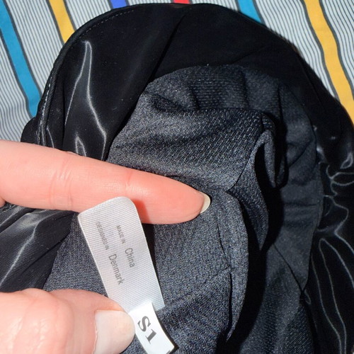 Rains hat black size S used, minimal waterproof texture