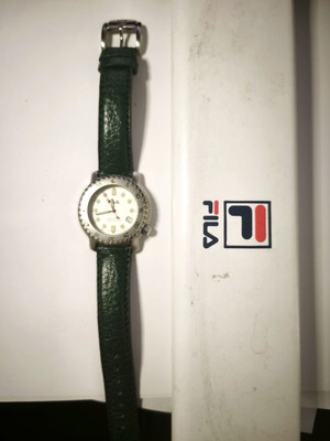 Fila F46 Basel 94 watch used, unisex, white and green