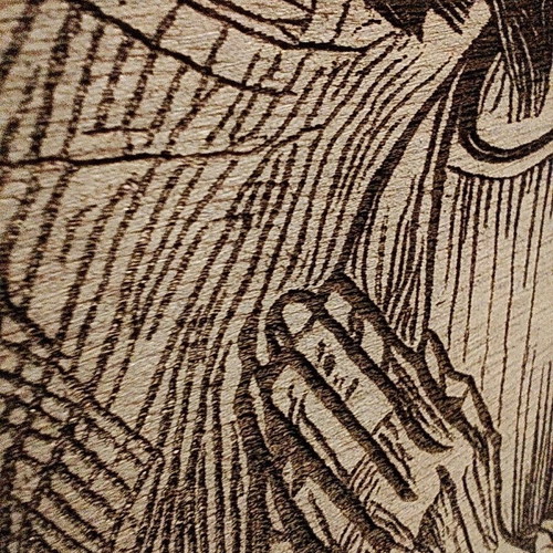 Engraved icon The Holy Trinity new with stand