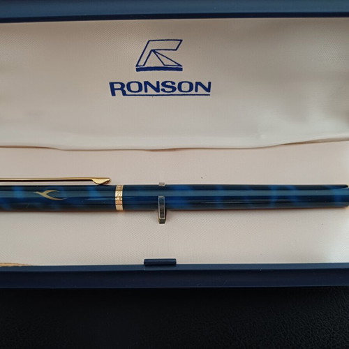 Ronson XF 504 Flo-Tip Vintage Pen Kuwait Airways New Old Stock